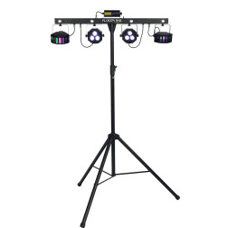 FLORIDA-BAR - Projecteurs à LED 4-en-1 sur pied et pédal ALGAM LIGHTING