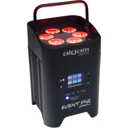 EVENTPAR - HEX - Par sur batterie LED 6 x 12W RGBWAUV ALGAM LIGHTING