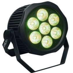 Par IP65 LED 7 x 12W RGBWAUV  HEX - Par IP65 LED 7 x 1 ALGAM LIGHTING