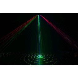 Laser d'animation 6 faisceaux 360mW RGB ALGAM LIGHTING