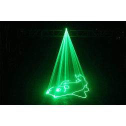 Laser d'animation monocouleur vert 80mW ALGAM LIGHTING