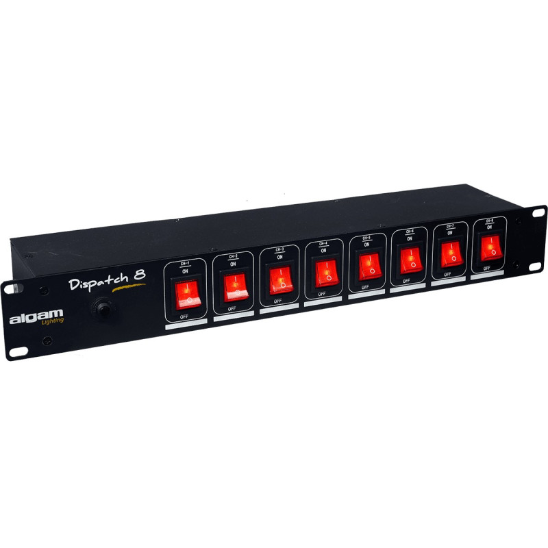 Dispatch 8 canaux rackable - Avec interrupteurs Dispatch 8 canaux rackable - Avec interrupteurs