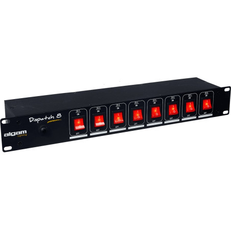 Dispatch 8 canaux rackable - Avec interrupteurs Avec int ALGAM LIGHTING