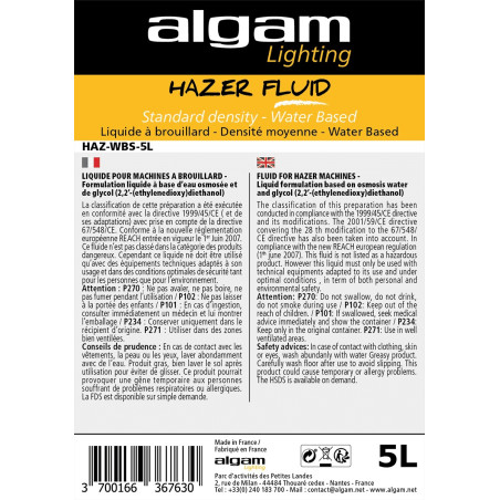 HAZ-WBS-5L - DensitÃ© moyenne water based - 5 litres
