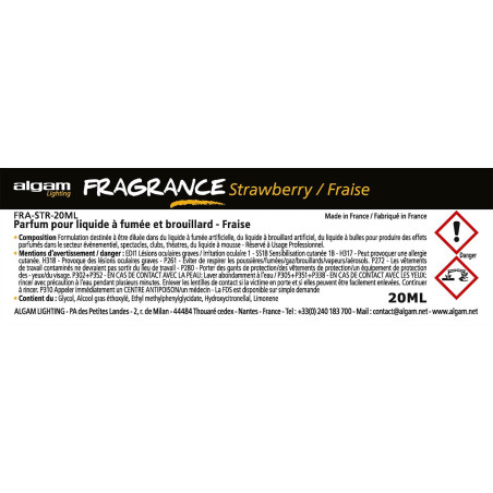 FRA-STR-20ML - Pour liquide à fumée et brouillard - Frai