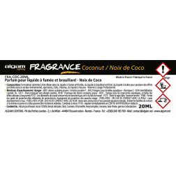 Pour liquide à fumée et brouillard - Noix de coco - 20ml