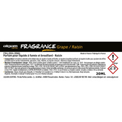 Pour liquide à fumée et brouillard - Raisin - 20ml Pour