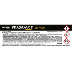 Pour liquide à fumée et brouillard - Tutti Frutti - 20ml