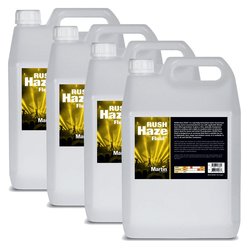 FL-RUSHHAZE-4X5L - RUSH Haze Fluid 4x 5L FL-RUSHHAZE-4X5L - RUSH Haze Fluid 4x 5L