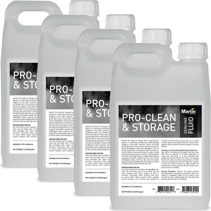ProClean - Liquide d'entretien (stockage) 4X2.5 L