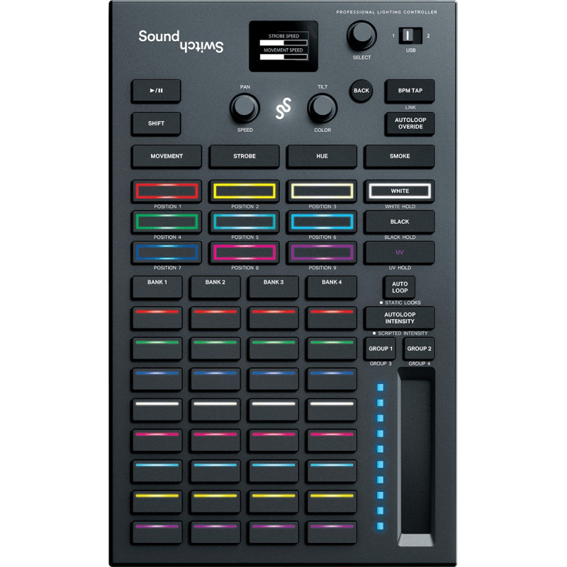 CONTROL-ONE - 2 USB, 2 DMX, ruban tactile