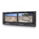 M-1093F Dual 9'' Full HD Waveform Rack LCD Monitor Swit