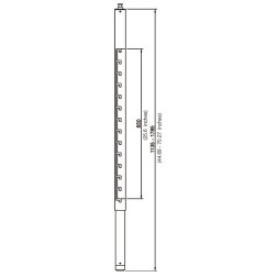 Arakno - Colonne d'extension blanche XL