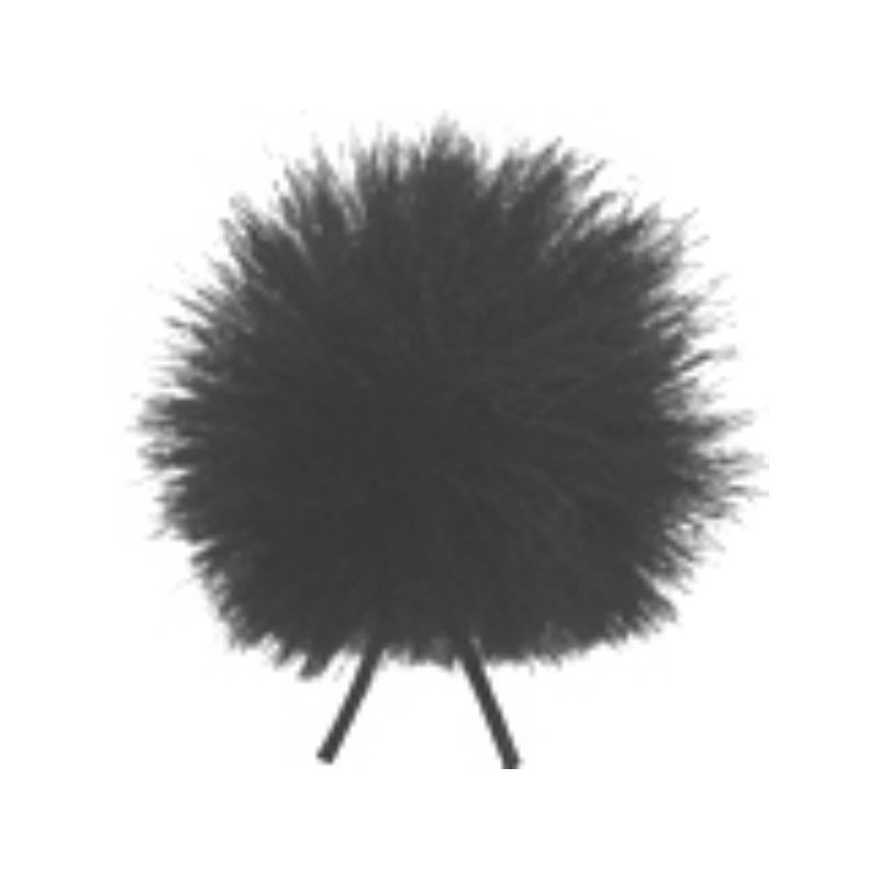 Bonnette poils noire pour micro cravate type Cos-11 Bonnette poils noire pour micro cravate type Cos-11