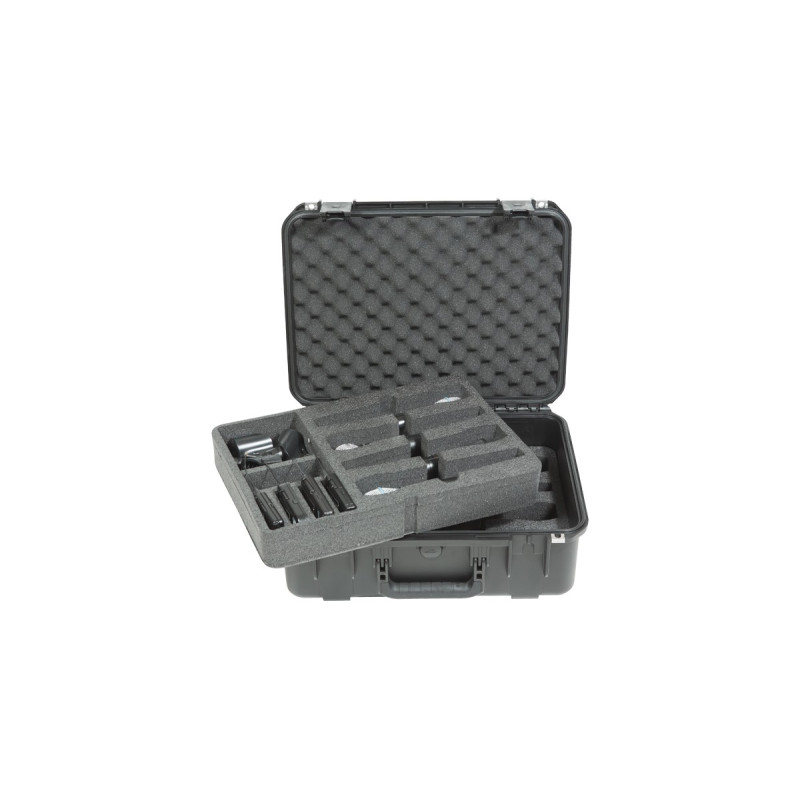 3I-1813-7WMC - Injection molded Case pour 8 Wireless Mic Systems. 