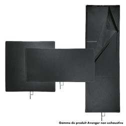 I1010 - Drapeau noir "meat axe"75x90cm Avenger