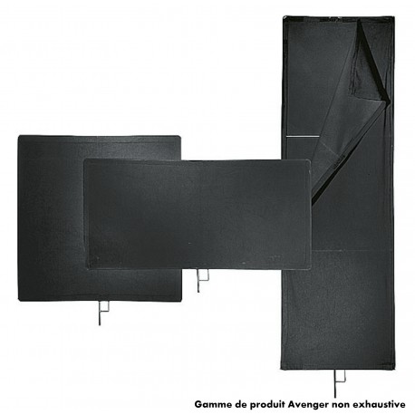 I1030 - Drapeau noir"floppy"60x182 cm Avenger