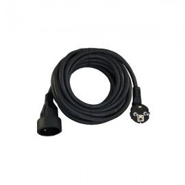 Rallonge male/female Noir 10m Cables-Cordons