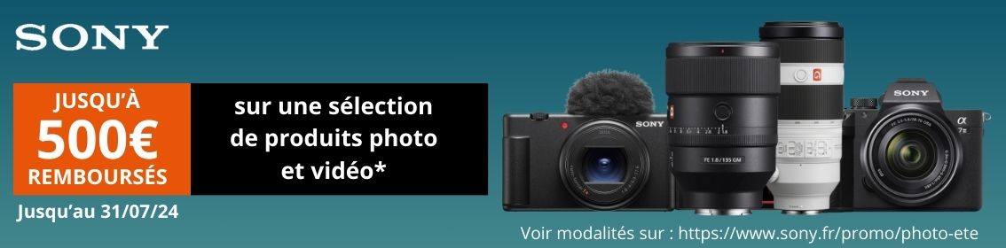 -84€ sur une selection d'optiques Sony