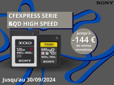 jusqu'à - 144 € de remise immédiate sur des cartes d'enregistrements Sony CFEXPR