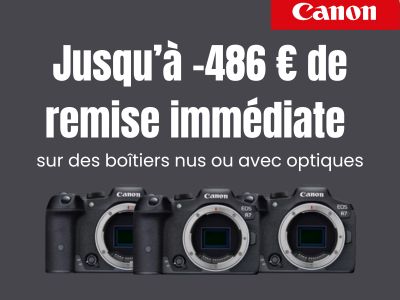 Jusqu'à -486 € sur des boîtiers nus ou avec optiques