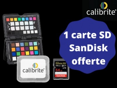 Calibrite : 1 carte SanDisk offerte