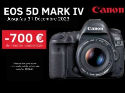 Canon EOS 5D Mark IV, 700€ de remise immediate