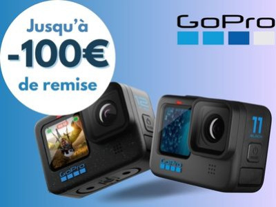 GoPro, jusqu'à -100€ sur les Hero11 et Hero12